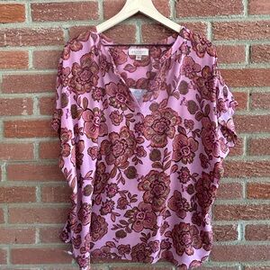 Philosophy Pink Floral Blouse